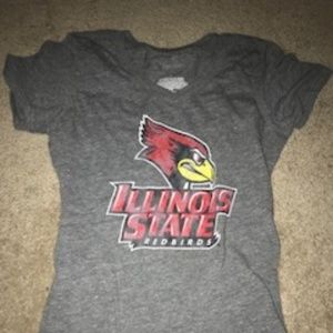 ILLINOIS STATE GRAY T SHIRT SIZE SMALL